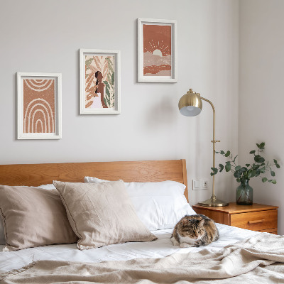Gallery wall Abstracte boho-vormen en -illustraties