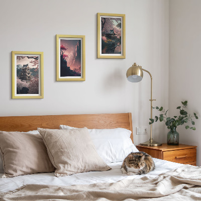 Gallery wall Fantasielandschappen van Japanse berglandschappen