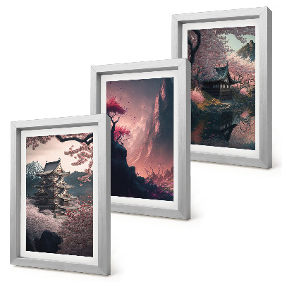 Gallery wall Fantasielandschappen van Japanse berglandschappen