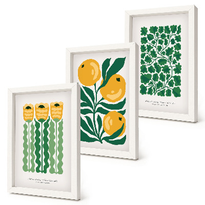 Gallery wall Plantenpatronen met bloemen en bladeren op posters