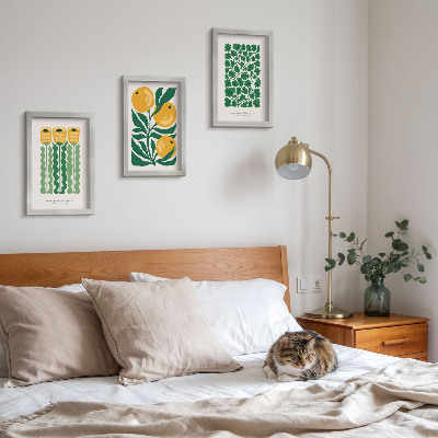 Gallery wall Plantenpatronen met bloemen en bladeren op posters