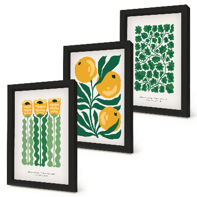 Gallery wall Plantenpatronen met bloemen en bladeren op posters