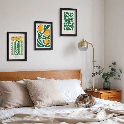 Gallery wall Plantenpatronen met bloemen en bladeren op posters