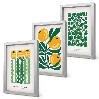 Gallery wall Plantenpatronen met bloemen en bladeren op posters