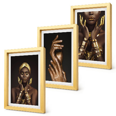Gallery wall Elegante portretten van een Afrikaanse vrouw