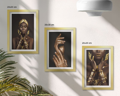 Gallery wall Elegante portretten van een Afrikaanse vrouw