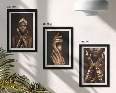 Gallery wall Elegante portretten van een Afrikaanse vrouw
