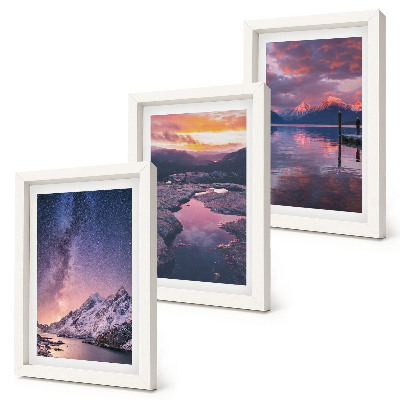 Gallery wall Bergen en water in prachtige natuurlijke landschappen.