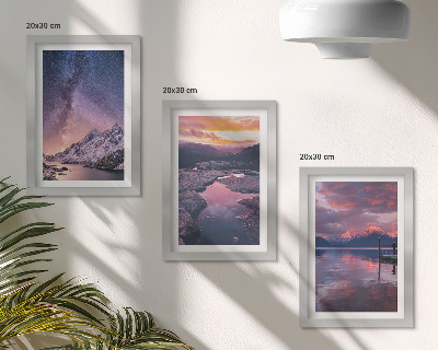 Gallery wall Bergen en water in prachtige natuurlijke landschappen.