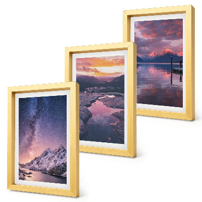 Gallery wall Bergen en water in prachtige natuurlijke landschappen.