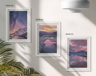 Gallery wall Bergen en water in prachtige natuurlijke landschappen.