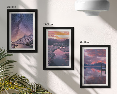 Gallery wall Bergen en water in prachtige natuurlijke landschappen.