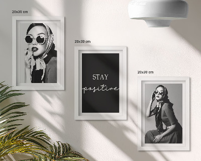 Gallery wall Stijlvolle portretten van vrouwen met zonnebrillen