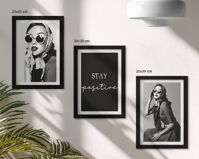Gallery wall Stijlvolle portretten van vrouwen met zonnebrillen