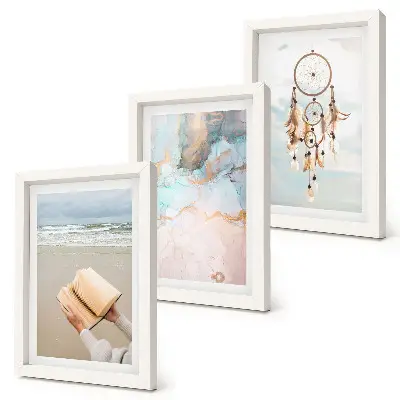 Gallery wall Abstracte zee-illustratie en boho dromenvanger