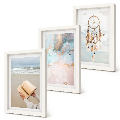Gallery wall Abstracte zee-leesboek en boho dromenvanger