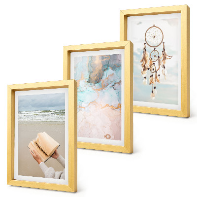 Gallery wall Abstracte zee-leesboek en boho dromenvanger