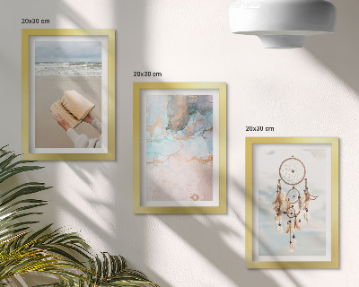 Gallery wall Abstracte zee-leesboek en boho dromenvanger