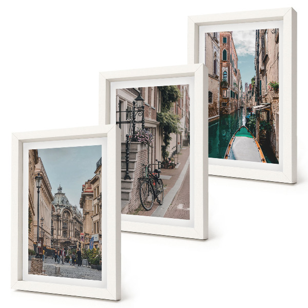 Gallery wall De straten van Venetië met hun architectuur en waterpartijen