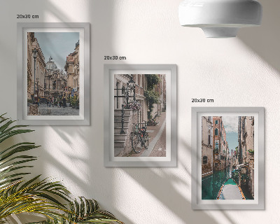 Gallery wall De straten van Venetië met hun architectuur en waterpartijen