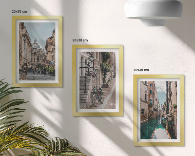 Gallery wall De straten van Venetië met hun architectuur en waterpartijen