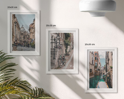 Gallery wall De straten van Venetië met hun architectuur en waterpartijen