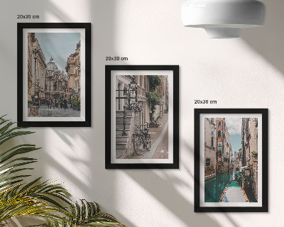 Gallery wall De straten van Venetië met hun architectuur en waterpartijen