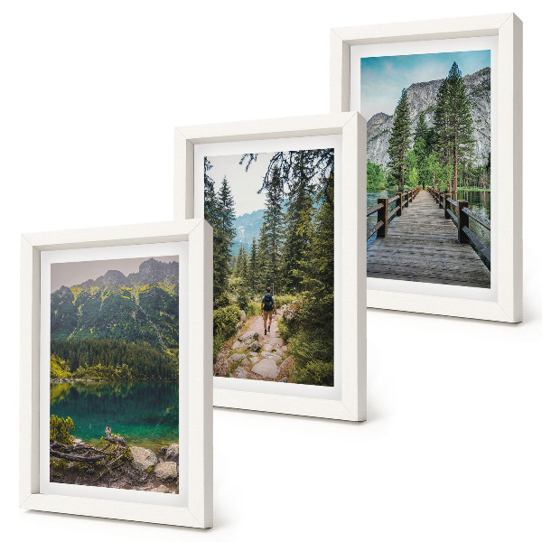 Gallery wall Bergen, meren, bossen en paden in de natuur