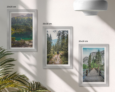 Gallery wall Bergen, meren, bossen en paden in de natuur