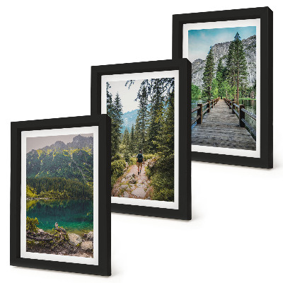 Gallery wall Bergen, meren, bossen en paden in de natuur