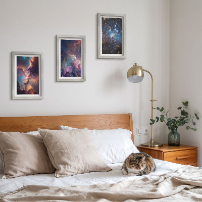 Gallery wall Ruimtelandschappen met sterren en nevels