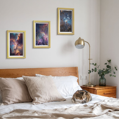 Gallery wall Ruimtelandschappen met sterren en nevels
