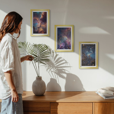 Gallery wall Ruimtelandschappen met sterren en nevels
