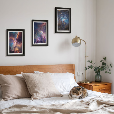 Gallery wall Ruimtelandschappen met sterren en nevels