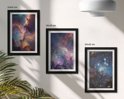 Gallery wall Ruimtelandschappen met sterren en nevels