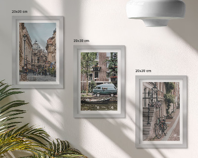 Gallery wall Rustig stadsbeeld met uitzicht op gebouwen