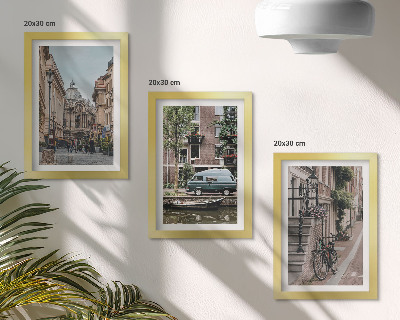 Gallery wall Rustig stadsbeeld met uitzicht op gebouwen