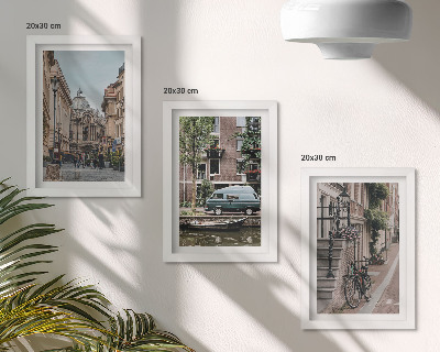 Gallery wall Rustig stadsbeeld met uitzicht op gebouwen