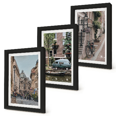 Gallery wall Rustig stadsbeeld met uitzicht op gebouwen