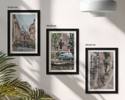Gallery wall Rustig stadsbeeld met uitzicht op gebouwen