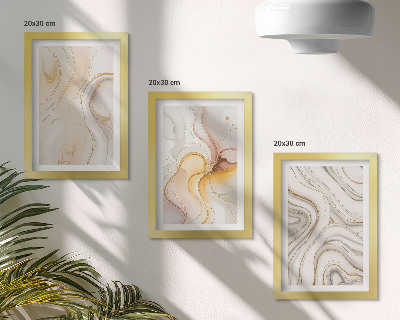 Gallery wall Abstracte warme patronen, elegante motieven