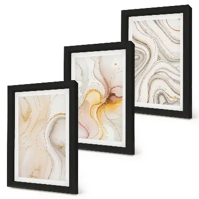 Gallery wall abstracte warme patronen met elegante motieven