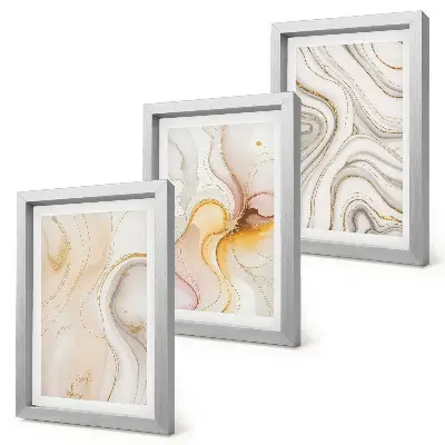Gallery wall abstracte warme patronen met elegante motieven