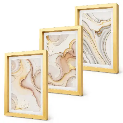 Gallery wall lineaire abstracte motieven als stijlvolle decoratie