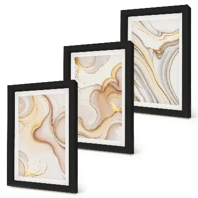 Gallery wall lineaire abstracte motieven als stijlvolle decoratie
