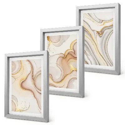 Gallery wall lineaire abstracte motieven als stijlvolle decoratie