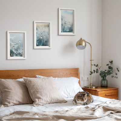 Gallery wall Dauwdruppels op tere paardenbloemen