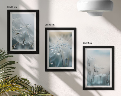 Gallery wall Dauwdruppels op tere paardenbloemen