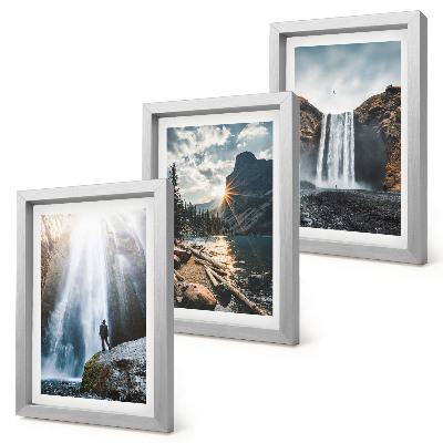 Gallery wall Watervallen in de bergen met prachtige natuurlijke landschappen.