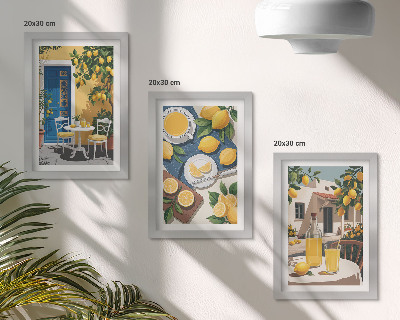 Gallery wall Limonade met uitzicht op Italië en een zonnig terras.